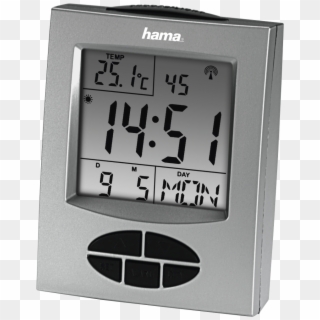 Rc330 Radio Controlled Alarm Clock, Silver - Alarm Clock, HD Png Download