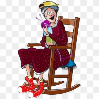Granny - Granny In Rocking Chair With Shotgun, HD Png Download