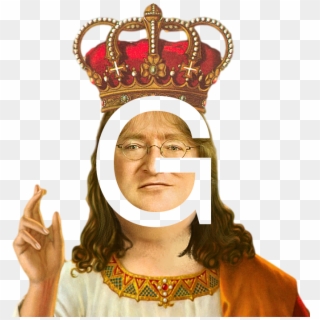 Gabe Newell King, HD Png Download