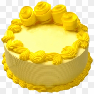 Yellow Birthday Cake Mndw Yellow Cake Yellow Color - Birthday Cake, HD Png Download