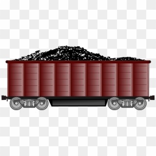 Train Rail Transport Coal Wagon Clip Art - Coal Wagon Clipart, HD Png Download