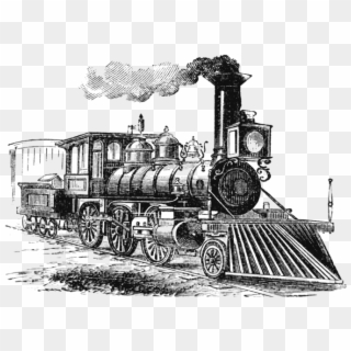 720 X 720 18 - Industrial Revolution Train Drawing, HD Png Download