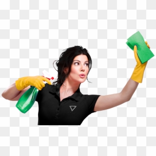 Get Clean Home Png Transparent Background - Cleaning Lady, Png Download