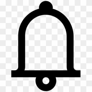 The Icon Is An Outline Of A Bell - Calling Bell Clip Art, HD Png Download