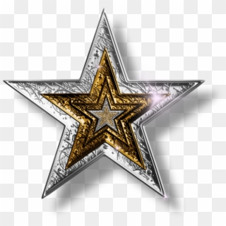 700 X 663 1 - Silver And Gold Stars, HD Png Download