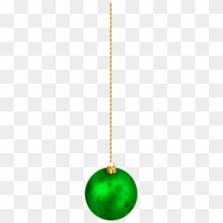 Free Png Hanging Green Christmas Ball Png - Chain, Transparent Png