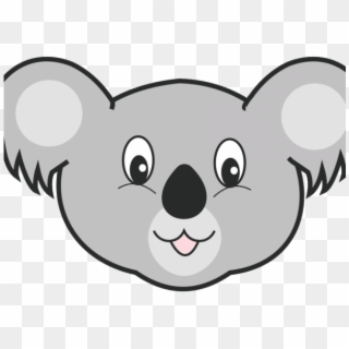 Koala Clipart Gambar - Koala Cartoon Head, HD Png Download
