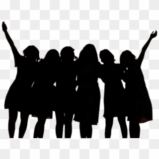 Audience Vector Outline - Group Of Women Clipart, HD Png Download