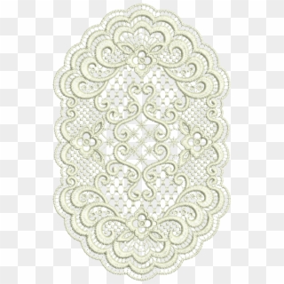 02 - Oval Doily - Free Lace Embroidery Designs, HD Png Download