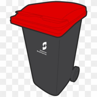 What Materials Can I Place In My Red Lid Bin - Wheelie Bin Red Lid, HD Png Download