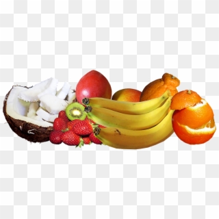 Coconut, Fruit, Bananas, Citrus, Berries, Mango, Health - Saba Banana, HD Png Download