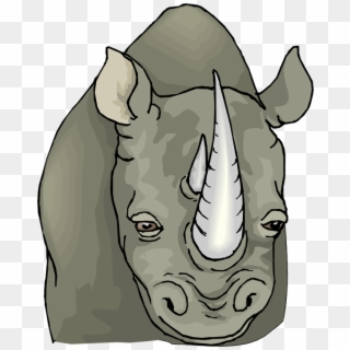 Download Rhino Face Clipart - Rhino Face Clipart, HD Png Download