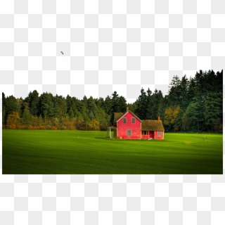 Pink House On Well-manicured Lawn - Canada Red House, HD Png Download