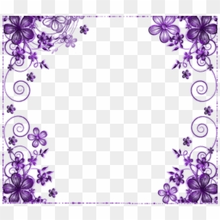 Lavender Border - Purple Flower Border Png, Transparent Png
