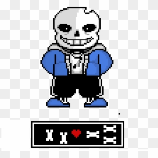 Evil Sans - Pixel Art, HD Png Download