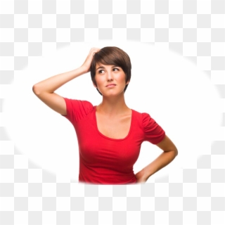 Woman, Red Dress, Confused, Png - Woman Confused Png, Transparent Png