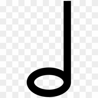 Musical Note Outline Symbol Comments - Circle, HD Png Download