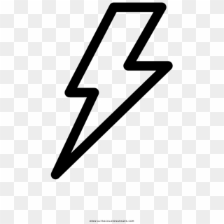 Lightning Bolt Coloring Page - Vector Graphics, HD Png Download