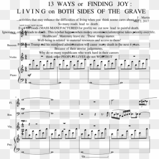 Print - Sheet Music, HD Png Download