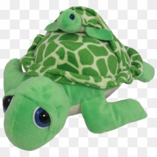Wishpets 12 Pint-sized Pals Green Sea Turtle With Baby - Turtle With Baby Plush, HD Png Download