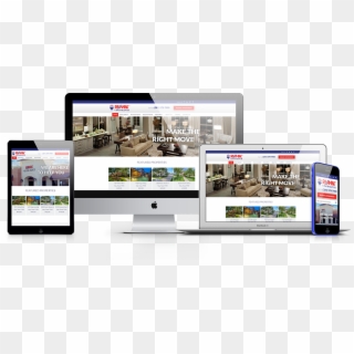 Responsive Real Estate Website Design - Online Advertising, HD Png Download