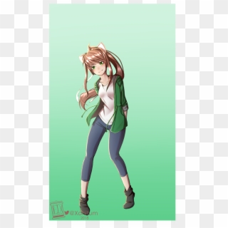 Outfit Midjuly - Monika After Story Sprite Packs, HD Png Download - kindpng