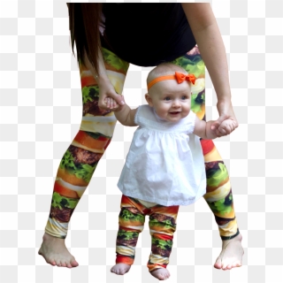 Picture Of A Baby Wearing Custom Printed Baby Leggings - Toddler, HD Png Download