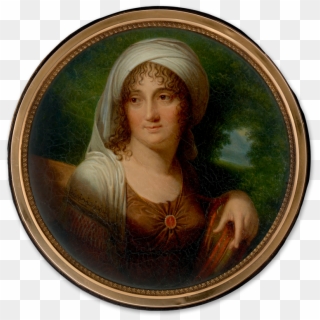 Portrait Miniature Of A Lady, Seated In A Landscape, - Circle, HD Png Download