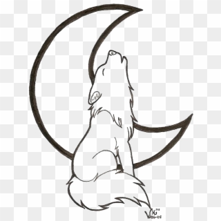 693 X 864 22 - Wolf Howling At The Moon Coloring Pages, HD Png Download