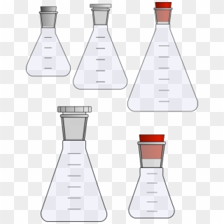 Laboratory Flasks Erlenmeyer Flask Beaker Laboratory - Erlenmeyer Flask, HD Png Download