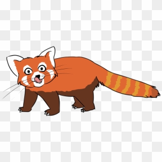 Free Stock Raccoon Clipart Happy - Cartoon Red Panda Clipart, HD Png Download