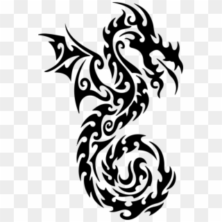 Tattoo Chinese Dragon Japanese Dragon Drawing - Japanese Dragon Easy Drawings, HD Png Download