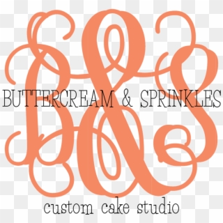 B&s Monogram With Buttercream & Sprinkles Format=1500w, HD Png Download