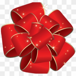 Red Christmas Bow Png, Transparent Png