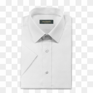White Short Sleeved 100% Cotton Shirt - Shirt, HD Png Download