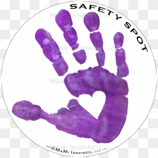 Safety Spot Kids Hand Car Magnet Safe - Kids Hands Silhouette, HD Png Download