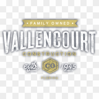 Family Owned Vallencourt Construction Co - Vallencourt Construction Logo, HD Png Download