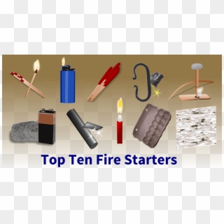 Top Ten Fire Starters Infographic - Fire Starters, HD Png Download