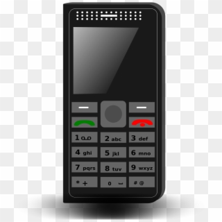 Cellphone Clip Art - Keypad Phone Png Clipart, Transparent Png