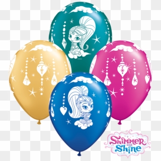 11 Shimmer And Shine Sparkles Latex Balloons - Balloon, HD Png Download
