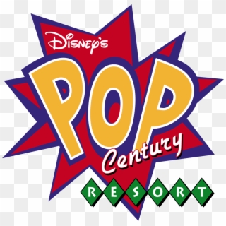 Disneyland Clipart Log - Disney's Pop Century Resort Logo, HD Png Download