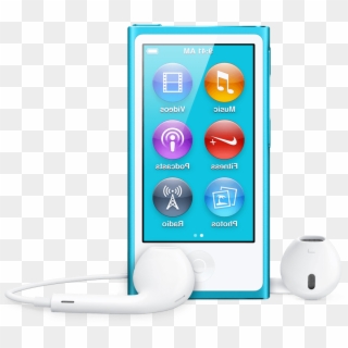 Ipod With Earbuds Clipart - Headphones, HD Png Download