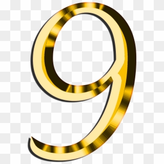 Golden Number - Gold Number 9 Png, Transparent Png
