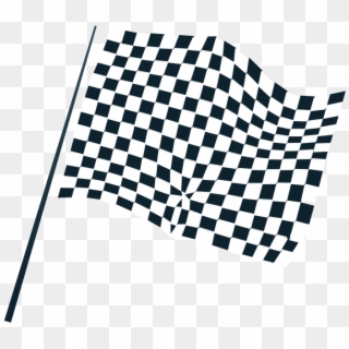Chequered Flag Icon Free Vector - Starting Flag Icon, HD Png Download
