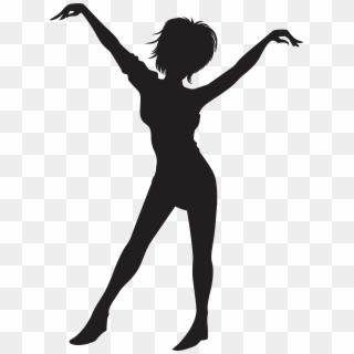 Dancing Girl Silhouette Clip Art Png Image - Silhouette, Transparent Png