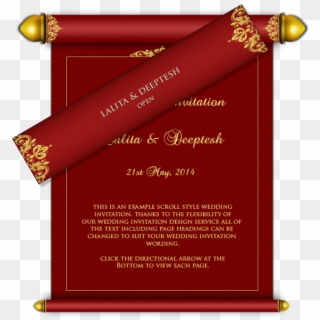 Svg Free Stock Collection Of Free Transparent Scroll - Latest Wedding Card Design, HD Png Download