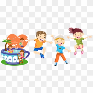 Free Png Download Cartoon Kids Playing Png Images Background - Happy Children, Transparent Png