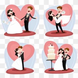 Wedding Couple Vector And Transparent Png The Graphic - Cartoon Drawing Child Marriage, Png Download