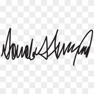 Donald Trump Logo Png - Donald Trumps Signature, Transparent Png