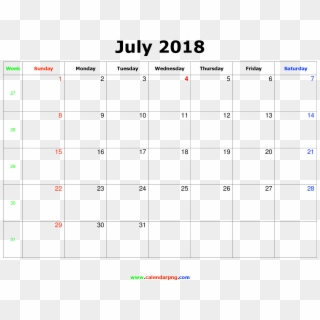 April 2018 Calendar Png , Png Download - Landscape April 2018 Calendar, Transparent Png
